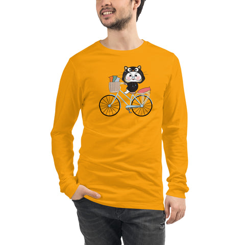 Ben-E Cat Bicycle Unisex Long Sleeve Tee