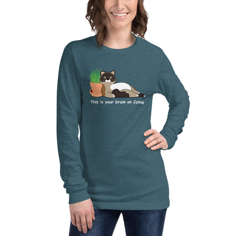 Maya Brain on Catnip Unisex Long Sleeve Tee