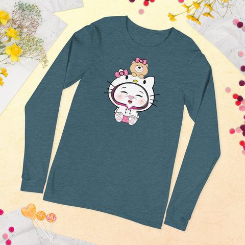 Bon-E Kitty Bear Unisex Long Sleeve Tee
