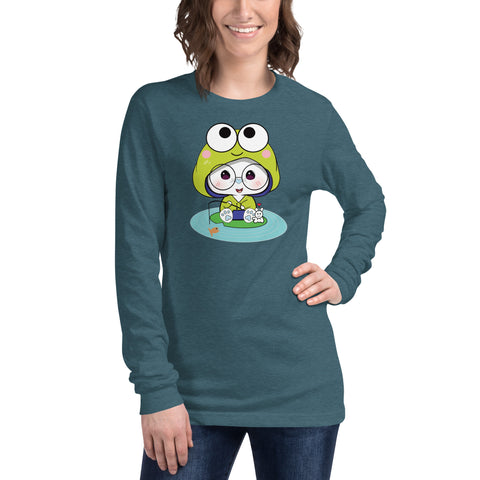 Ben-E Frog Fishing Unisex Long Sleeve Tee