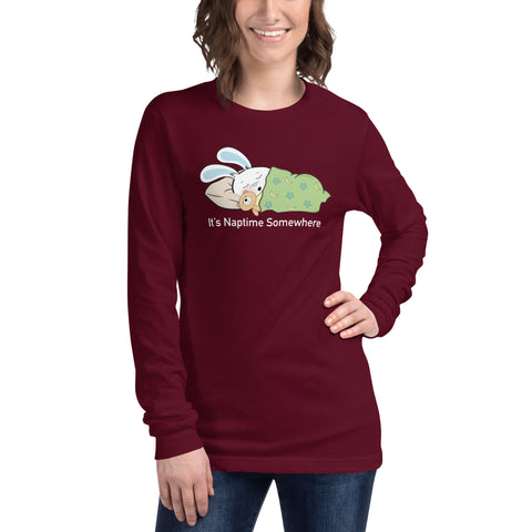Ben-E It's Naptime Somewhere Unisex Long Sleeve Tee