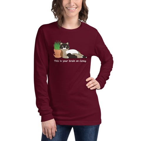 Maya Brain on Catnip Unisex Long Sleeve Tee