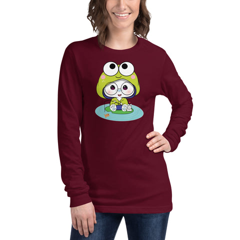 Ben-E Frog Fishing Unisex Long Sleeve Tee