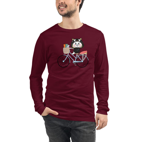 Ben-E Cat Bicycle Unisex Long Sleeve Tee