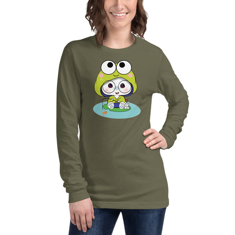 Ben-E Frog Fishing Unisex Long Sleeve Tee