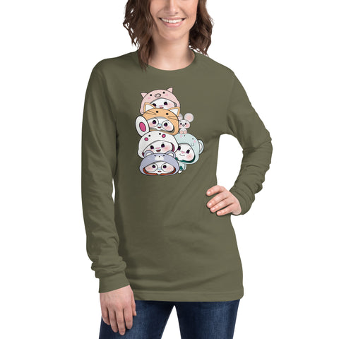 Ben-E & Bon-E Chums Stack Unisex Long Sleeve Tee