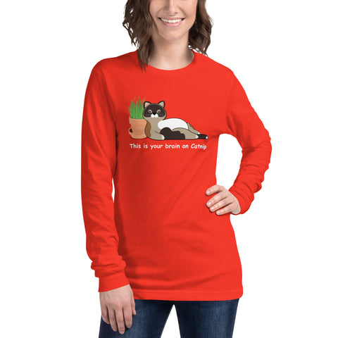 Maya Brain on Catnip Unisex Long Sleeve Tee