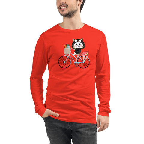 Ben-E Cat Bicycle Unisex Long Sleeve Tee