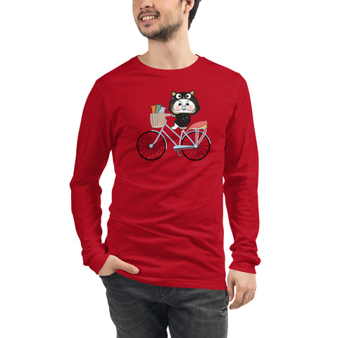 Ben-E Cat Bicycle Unisex Long Sleeve Tee