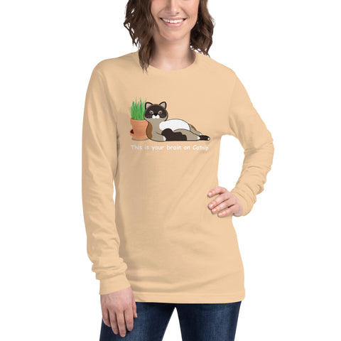 Maya Brain on Catnip Unisex Long Sleeve Tee