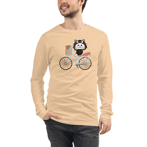 Ben-E Cat Bicycle Unisex Long Sleeve Tee