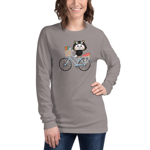 Ben-E Cat Bicycle Unisex Long Sleeve Tee