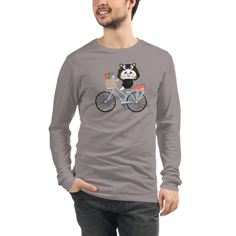 Ben-E Cat Bicycle Unisex Long Sleeve Tee