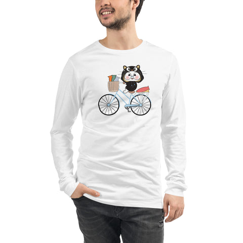 Ben-E Cat Bicycle Unisex Long Sleeve Tee