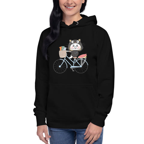 Ben-E Cat Bicycle Unisex Hoodie