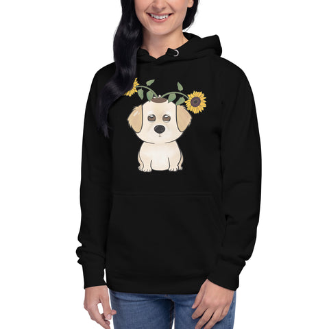 Golden Retriever Sunflowers Unisex Hoodie
