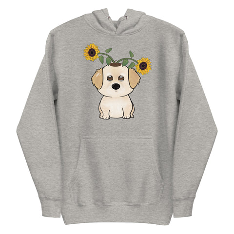 Golden Retriever Sunflowers Unisex Hoodie