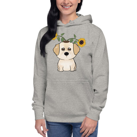 Golden Retriever Sunflowers Unisex Hoodie