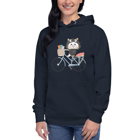 Ben-E Cat Bicycle Unisex Hoodie