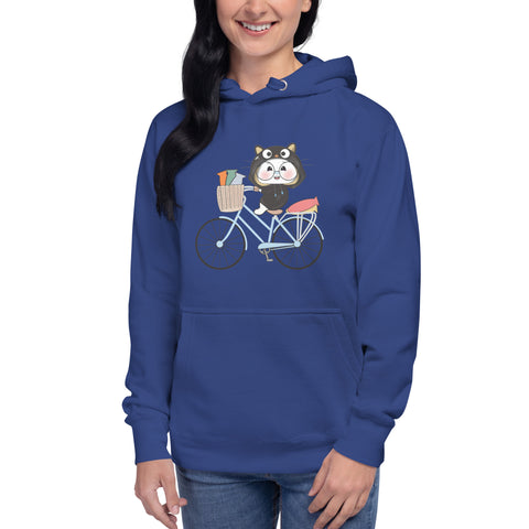 Ben-E Cat Bicycle Unisex Hoodie