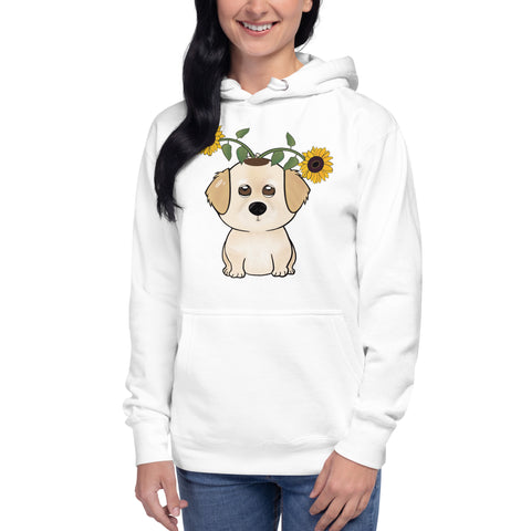 Golden Retriever Sunflowers Unisex Hoodie