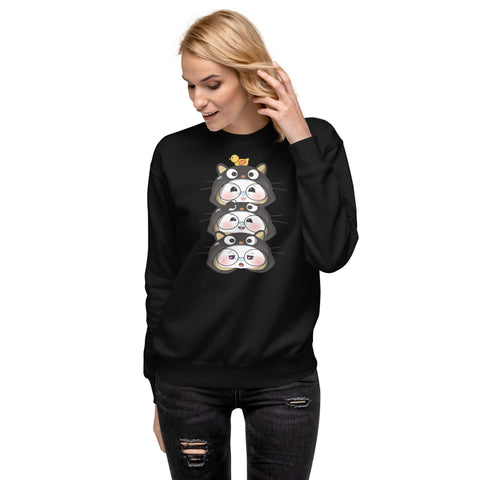 Ben-E Cat Stack Unisex Premium Sweatshirt