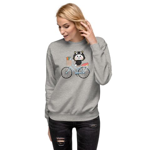 Ben-E Cat Bicycle Unisex Premium Sweatshirt