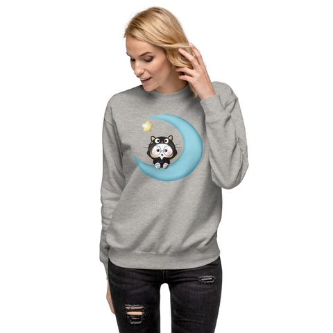 Ben-E Cat Moon Unisex Premium Sweatshirt