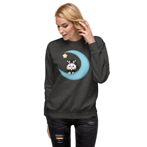 Ben-E Cat Moon Unisex Premium Sweatshirt