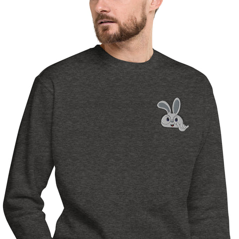 Ben-E Bunny Shaka (Embroidered) Unisex Premium Sweatshirt