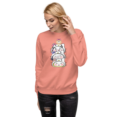 Bon-E Kitty Stack Unisex Premium Sweatshirt