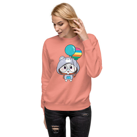 Ben-E Bear Chums Balloons Unisex Premium Sweatshirt