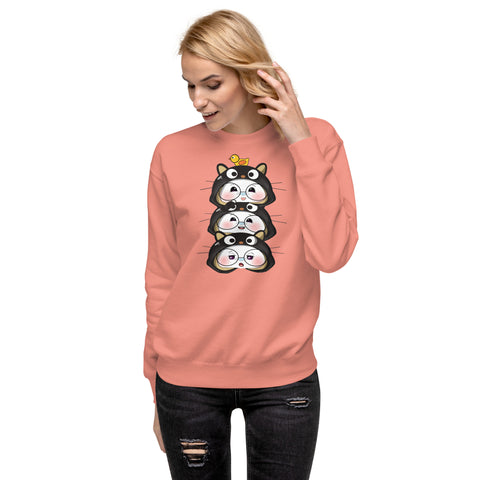 Ben-E Cat Stack Unisex Premium Sweatshirt