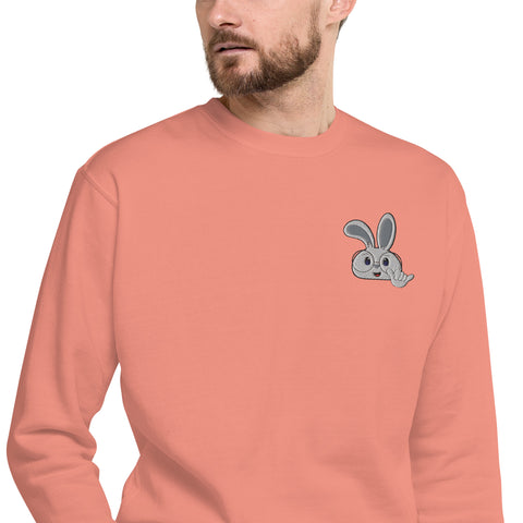 Ben-E Bunny Shaka (Embroidered) Unisex Premium Sweatshirt