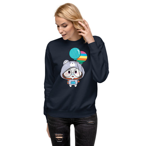 Ben-E Bear Chums Balloons Unisex Premium Sweatshirt