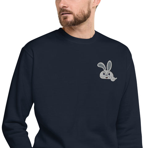 Ben-E Bunny Shaka (Embroidered) Unisex Premium Sweatshirt