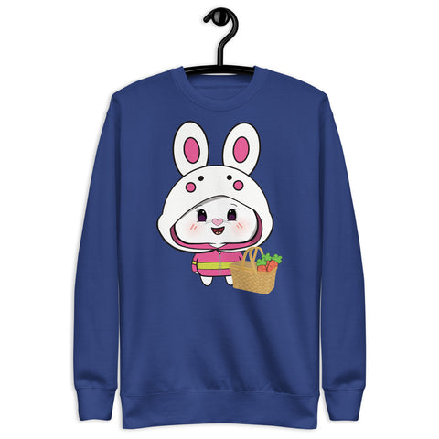 Bon-E Bunny Chums Basket Unisex Premium Sweatshirt