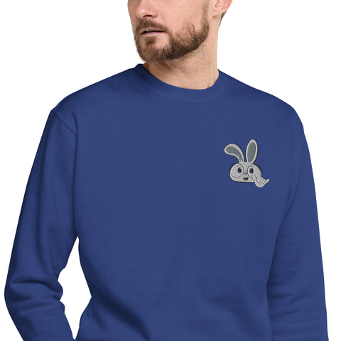 Ben-E Bunny Shaka (Embroidered) Unisex Premium Sweatshirt