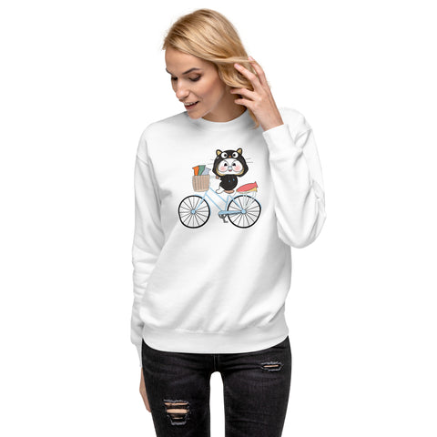 Ben-E Cat Bicycle Unisex Premium Sweatshirt