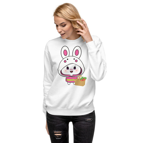 Bon-E Bunny Chums Basket Unisex Premium Sweatshirt
