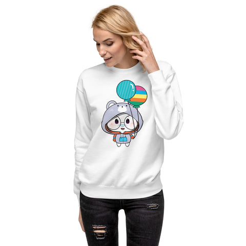 Ben-E Bear Chums Balloons Unisex Premium Sweatshirt