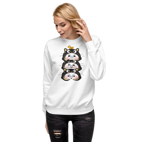 Ben-E Cat Stack Unisex Premium Sweatshirt