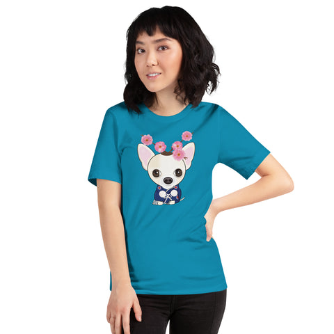 Chihuahua Plum Flower Unisex t-shirt