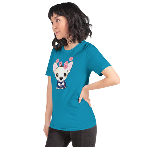 Chihuahua Plum Flower Unisex t-shirt