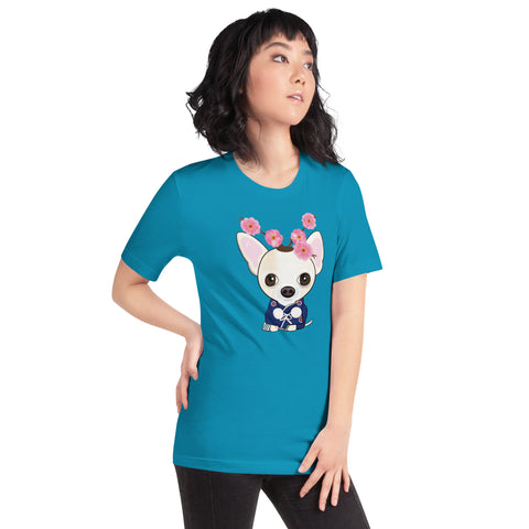 Chihuahua Plum Flower Unisex t-shirt