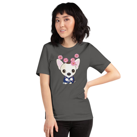 Chihuahua Plum Flower Unisex t-shirt