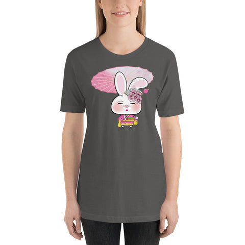 Bon-E Geisha with Parasol Unisex t-shirt