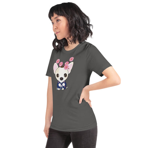 Chihuahua Plum Flower Unisex t-shirt