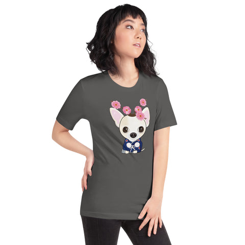 Chihuahua Plum Flower Unisex t-shirt