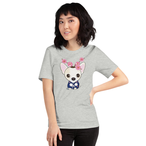 Chihuahua Plum Flower Unisex t-shirt